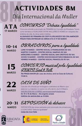 Fechas, información, programa, cartel, imágenes, mapa y ubicación de Día Internacional da Muller  en  Ribadavia