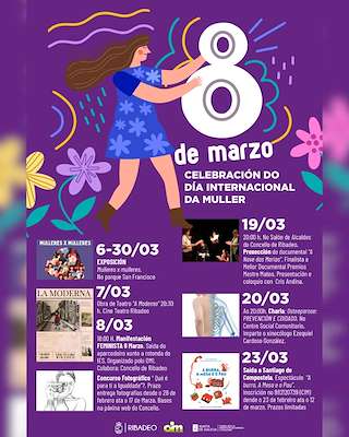Fechas, información, programa, cartel, imágenes, mapa y ubicación de Día Internacional da Muller  en  Ribadeo