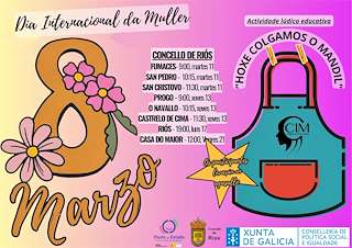 Fechas, información, programa, cartel, imágenes, mapa y ubicación de Día Internacional da Muller   en  Riós