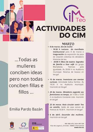 Fechas, información, programa, cartel, imágenes, mapa y ubicación de Día Internacional da Muller  en  Teo