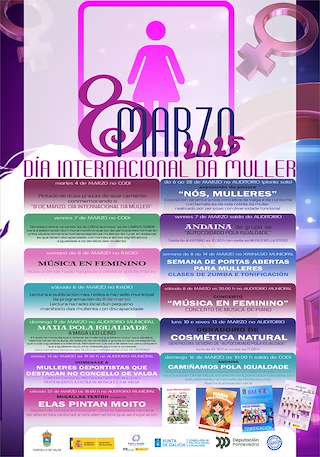 Fechas, información, programa, cartel, imágenes, mapa y ubicación de Día Internacional da Muller  en  Valga