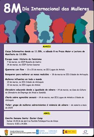 Fechas, información, programa, cartel, imágenes, mapa y ubicación de Día Internacional da Muller  en  Xinzo de Limia