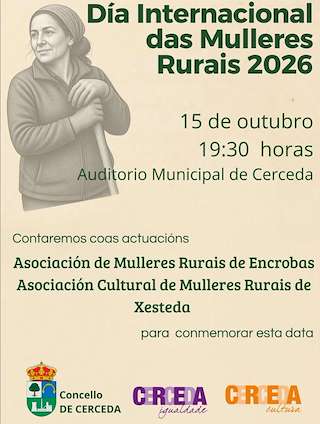 Fechas, información, programa, cartel, imágenes, mapa y ubicación de Día Internacional das Mulleres Rurais (2026)  en  Cerceda