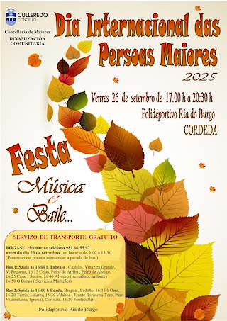 Fechas, información, programa, cartel, imágenes, mapa y ubicación de Día Internacional das Persoas Maiores  en  Culleredo