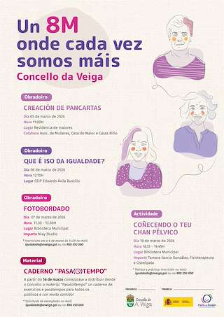 Fechas, información, programa, cartel, imágenes, mapa y ubicación de Día Internacional de la Mujer  en  A Veiga