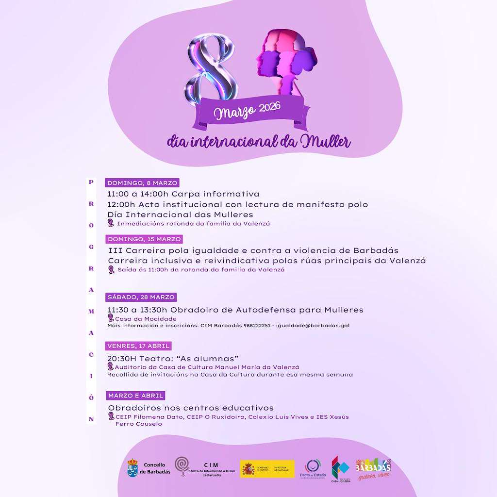 Día Internacional de la Mujer (2026) en Barbadás