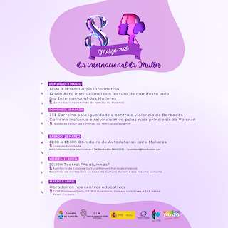 Fechas, información, programa, cartel, imágenes, mapa y ubicación de Día Internacional de la Mujer (2026)  en  Barbadás