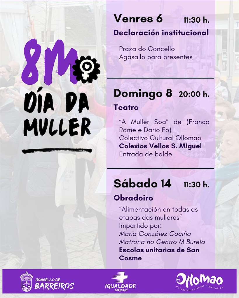 Día Internacional de la Mujer (2026) en Barreiros