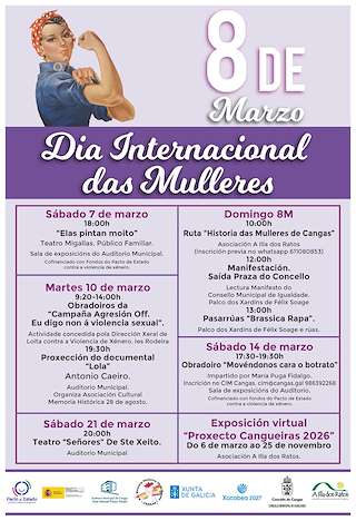 Fechas, información, programa, cartel, imágenes, mapa y ubicación de Día Internacional de la Mujer (2026)  en  Cangas de Morrazo
