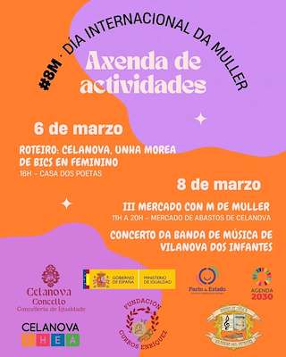 Fechas, información, programa, cartel, imágenes, mapa y ubicación de Día Internacional de la Mujer (2026)  en  Celanova