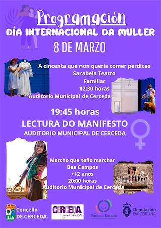 Fechas, información, programa, cartel, imágenes, mapa y ubicación de Día Internacional de la Mujer (2026)  en  Cerceda