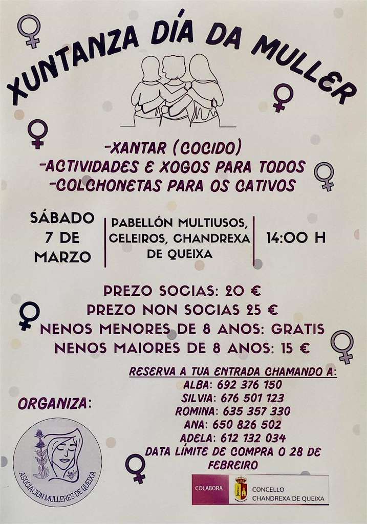 Día Internacional de la Mujer (2026) en Chandrexa de Queixa