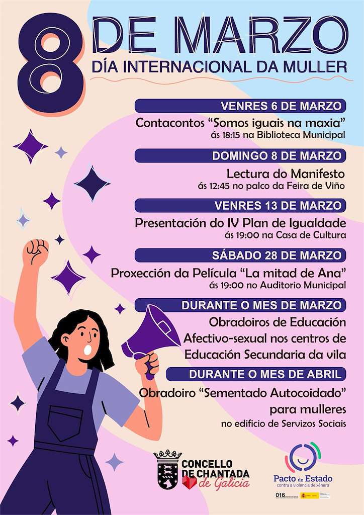 Día Internacional de la Mujer (2026) en Chantada
