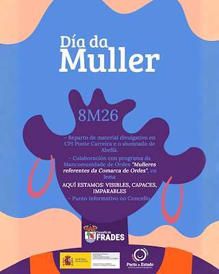 Fechas, información, programa, cartel, imágenes, mapa y ubicación de Día Internacional de la Mujer (2026)  en  Frades