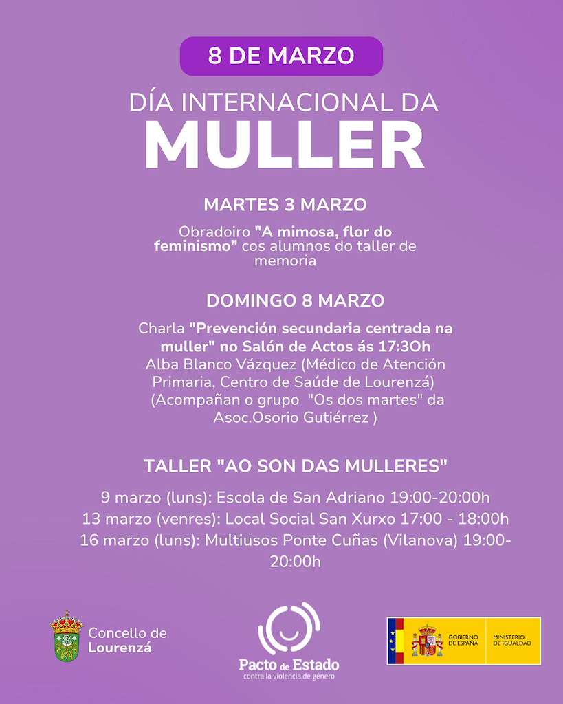 Día Internacional de la Mujer en Lourenzá
