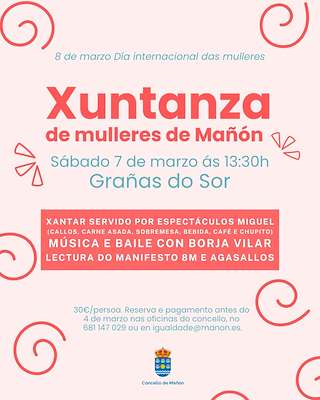 Fechas, información, programa, cartel, imágenes, mapa y ubicación de Día Internacional de la Mujer (2026)  en  Mañón