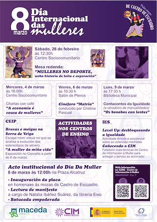 Fechas, información, programa, cartel, imágenes, mapa y ubicación de Día Internacional de la Mujer (2026)  en  Maceda