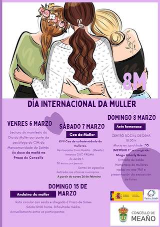 Fechas, información, programa, cartel, imágenes, mapa y ubicación de Día Internacional de la Mujer (2026)  en  Meaño