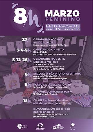 Fechas, información, programa, cartel, imágenes, mapa y ubicación de Día Internacional de la Mujer (2026)  en  Melide