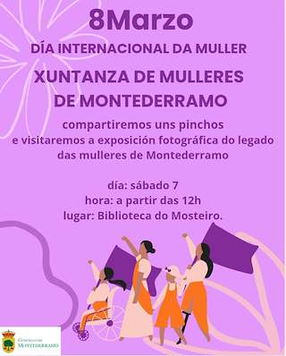Fechas, información, programa, cartel, imágenes, mapa y ubicación de Día Internacional de la Mujer (2026)  en  Montederramo