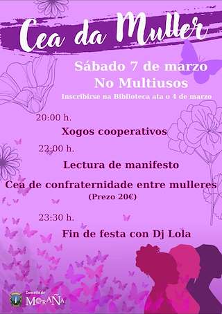 Fechas, información, programa, cartel, imágenes, mapa y ubicación de Día Internacional de la Mujer (2026)  en  Moraña