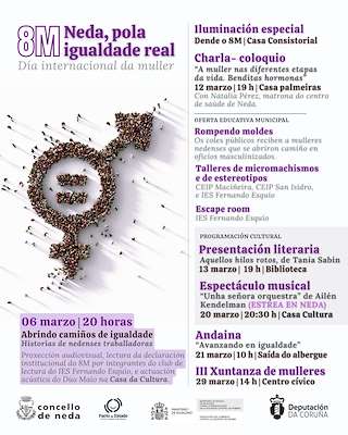 Fechas, información, programa, cartel, imágenes, mapa y ubicación de Día Internacional de la Mujer (2026)  en  Neda
