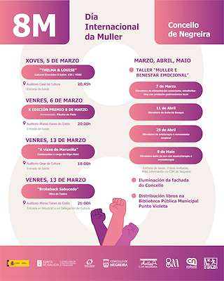 Fechas, información, programa, cartel, imágenes, mapa y ubicación de Día Internacional de la Mujer  (2026)  en  Negreira