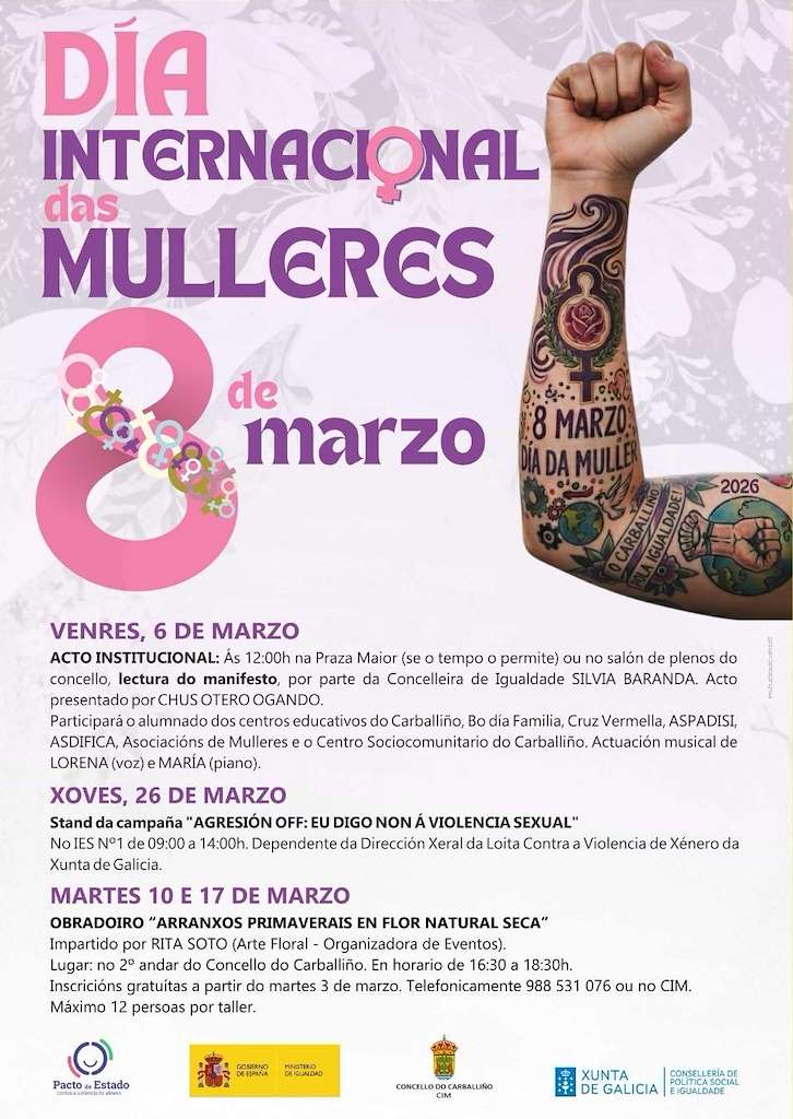 Día Internacional de la Mujer (2026) en O Carballiño
