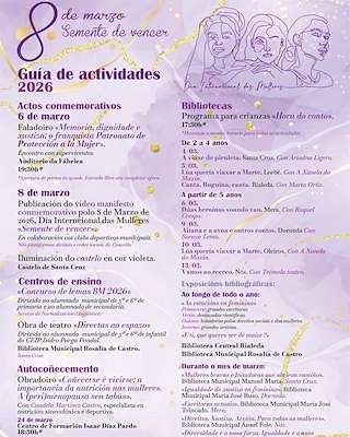 Fechas, información, programa, cartel, imágenes, mapa y ubicación de Día Internacional de la Mujer (2026)  en  Oleiros