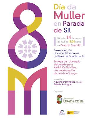 Fechas, información, programa, cartel, imágenes, mapa y ubicación de Día Internacional de la Mujer (2026)  en  Parada de Sil