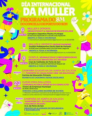 Fechas, información, programa, cartel, imágenes, mapa y ubicación de Día Internacional de la Mujer (2026)  en  Porto do Son