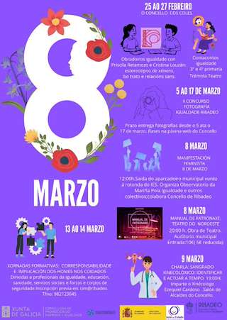 Fechas, información, programa, cartel, imágenes, mapa y ubicación de Día Internacional de la Mujer (2026)  en  Ribadeo