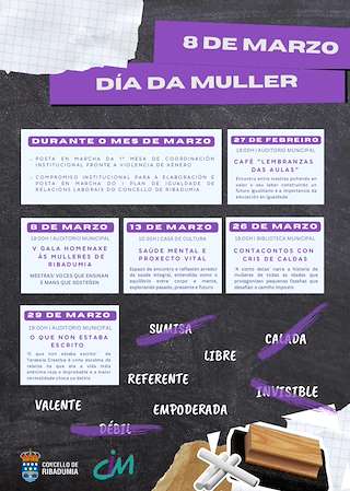 Fechas, información, programa, cartel, imágenes, mapa y ubicación de Día Internacional de la Mujer (2026)  en  Ribadumia