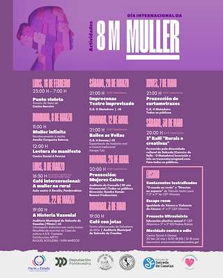 Fechas, información, programa, cartel, imágenes, mapa y ubicación de Día Internacional de la Mujer (2026)  en  Salceda de Caselas