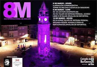 Fechas, información, programa, cartel, imágenes, mapa y ubicación de Dia Internacional de la Mujer  en  San Cristovo de Cea
