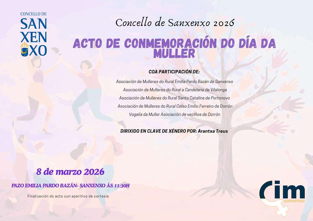 Día Internacional de la Mujer (2026) en Sanxenxo