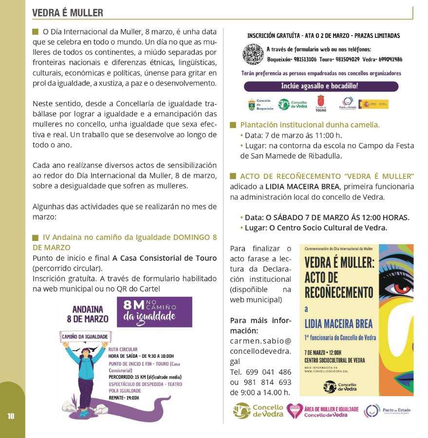 Día Internacional de la Mujer (2026) en Vedra