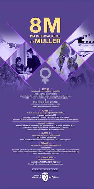 Fechas, información, programa, cartel, imágenes, mapa y ubicación de Día Internacional de la Mujer (2026)  en  Vilagarcía de Arousa