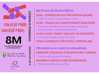 Fechas, información, programa, cartel, imágenes, mapa y ubicación de Día Internacional de la Mujer (2026)  en  Vilalba