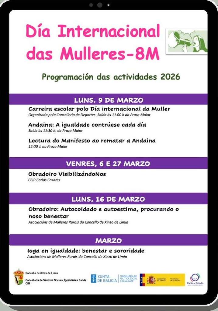 Día Internacional de la Mujer (2026) en Xinzo de Limia