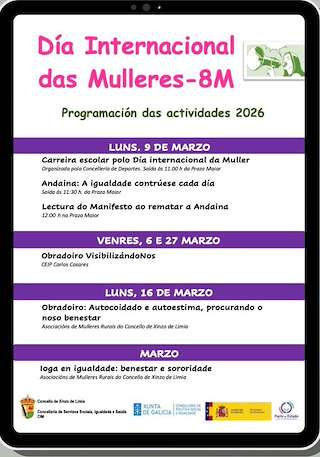 Fechas, información, programa, cartel, imágenes, mapa y ubicación de Día Internacional de la Mujer  en  Xinzo de Limia