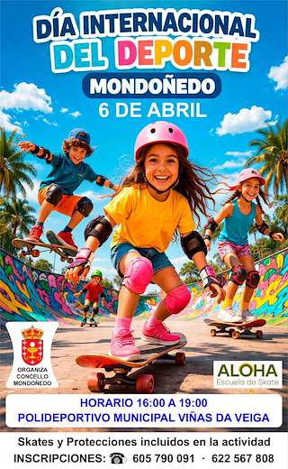 Fechas, información, programa, cartel, imágenes, mapa y ubicación de Día Internacional do Deporte (2026)  en  Mondoñedo