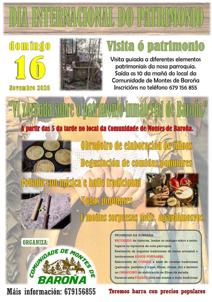 Día Internacional do Patrimonio de Baroña en O Porto do Son