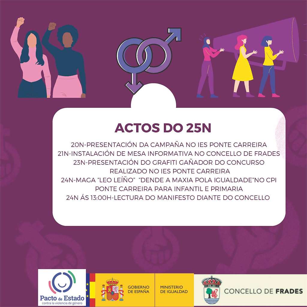 Día Internacional en Contra da Violencia de Xénero en Frades