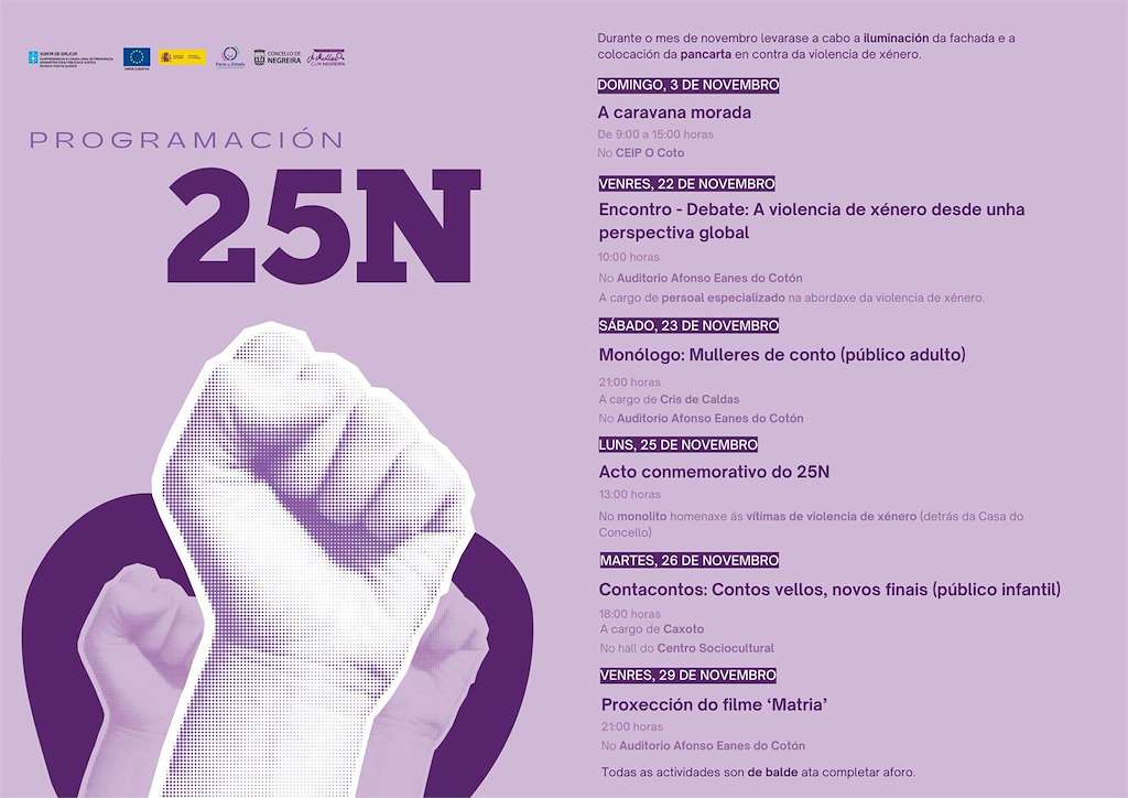Día Internacional en Contra da Violencia de Xénero en Negreira