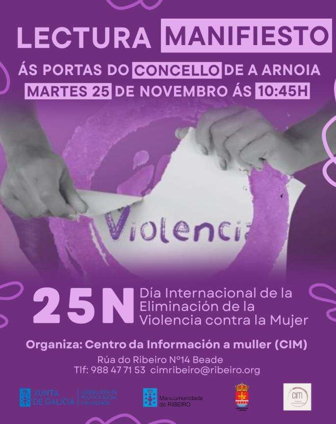 Día Internacional Para A Eliminación da Violencia contra a Muller  en A Arnoia