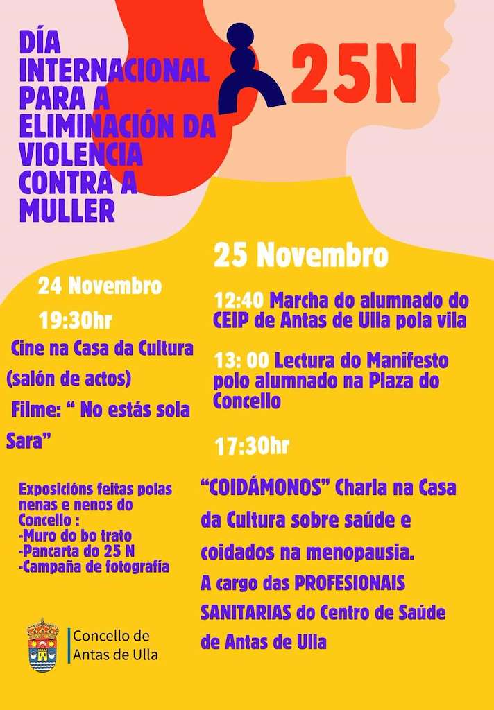 Día Internacional Para a Eliminación da Violencia Contra a Muller  (2025) en Antas de Ulla