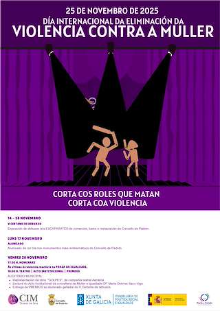 Fechas, información, programa, cartel, imágenes, mapa y ubicación de Día Internacional para a Eliminación da Violencia Contra a Muller (2025) en Padrón