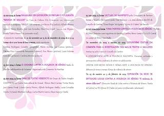 Fechas, información, programa, cartel, imágenes, mapa y ubicación de Día Internacional para a Eliminación da Violencia contra as Mulleres  en  Cambre