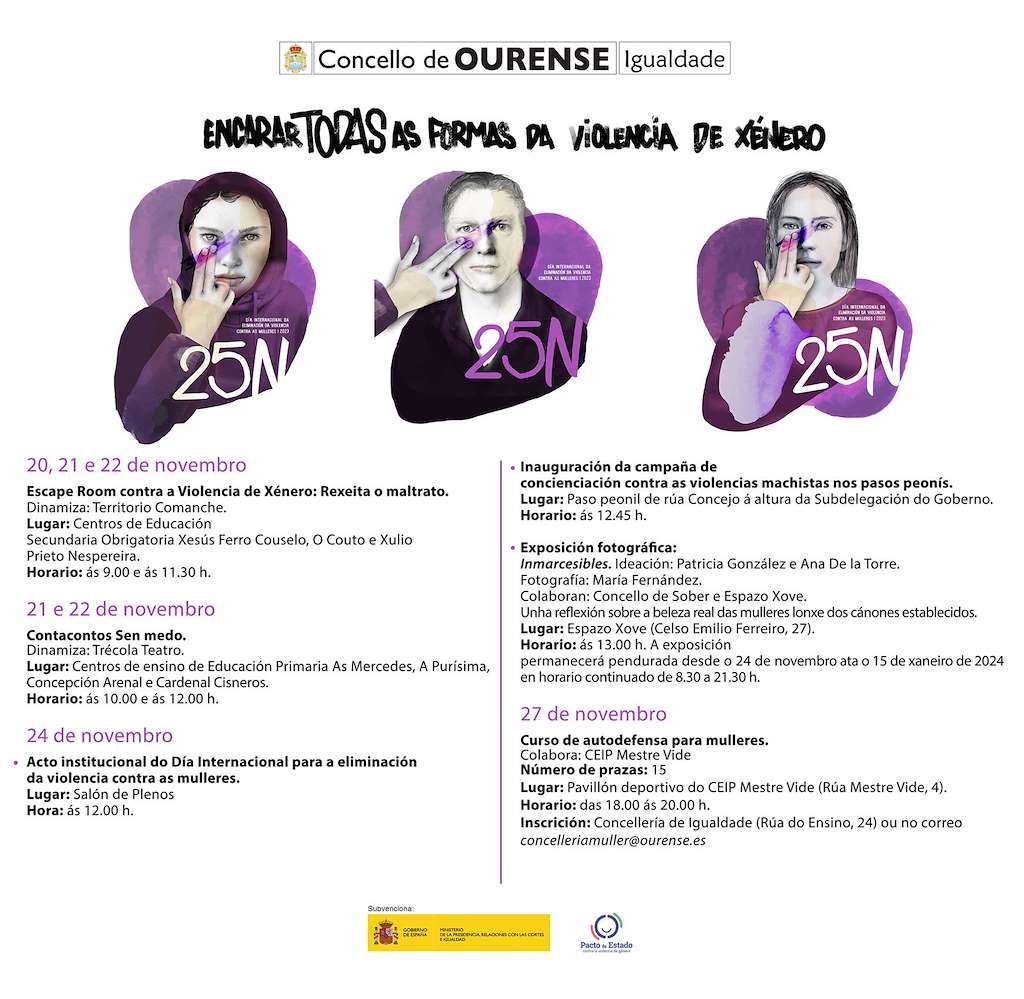 Día Internacional para a Eliminación da Violencia Contra as Mulleres en Ourense